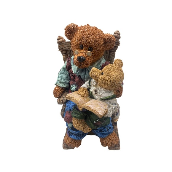 Vintage Classic Treasures Musical PAPA Bear Figurine Rocking Chair Music Box - Picture 6 of 8